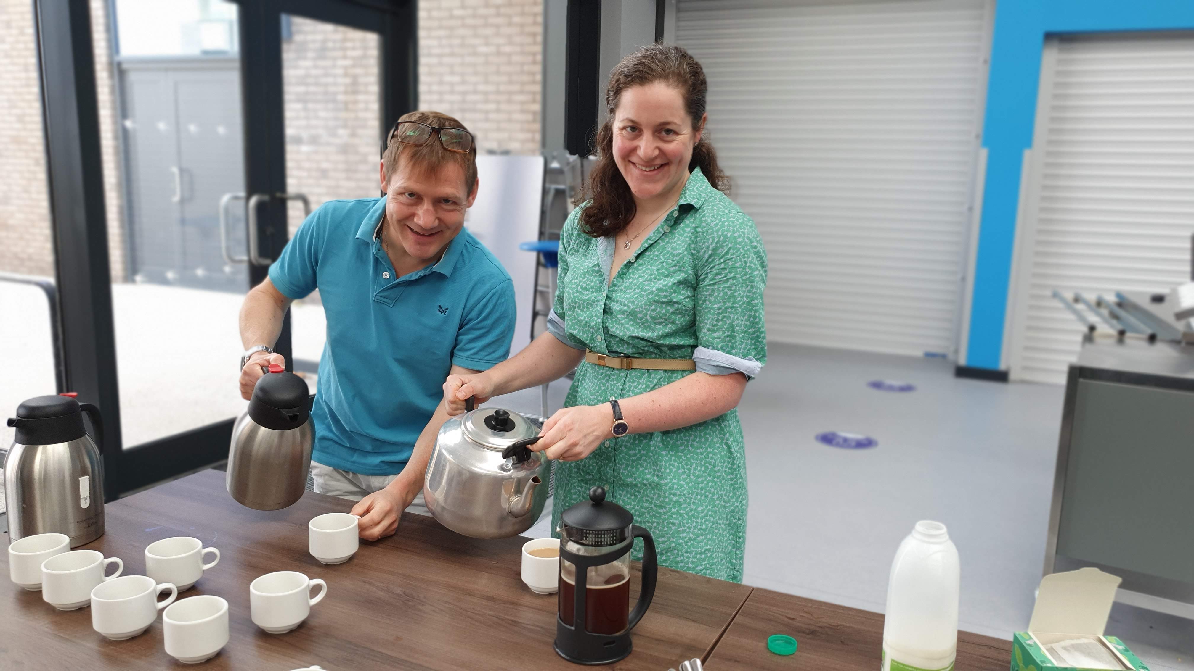 Tea, coffee, drinks and snacks after the service