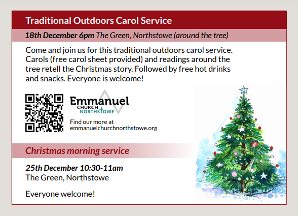 traditional outdoor carol serv