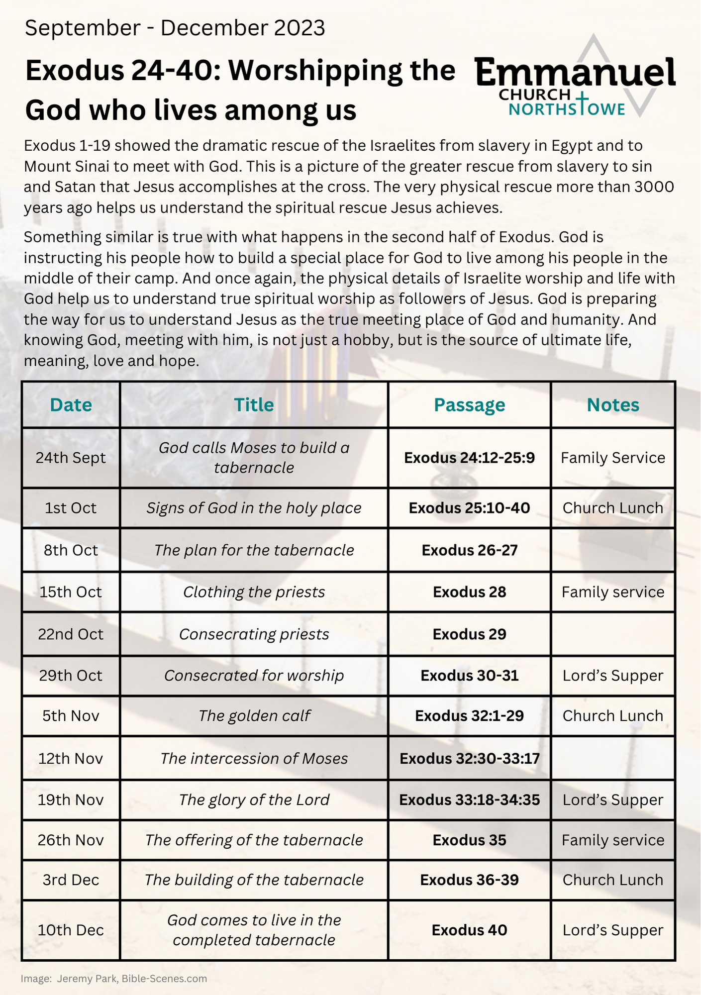 Sept - Dec 2023 term card