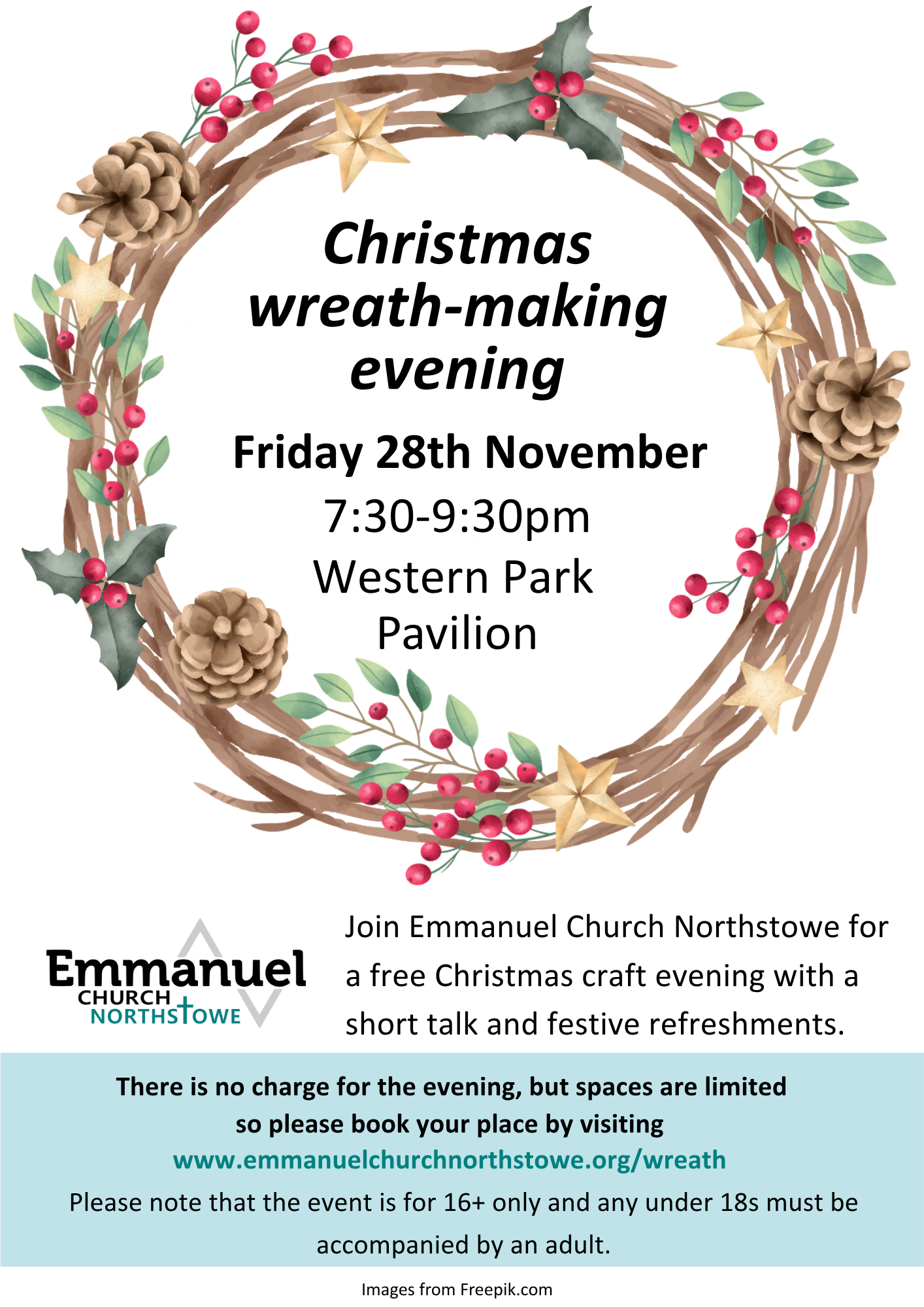 Christmas wreath-making evenin