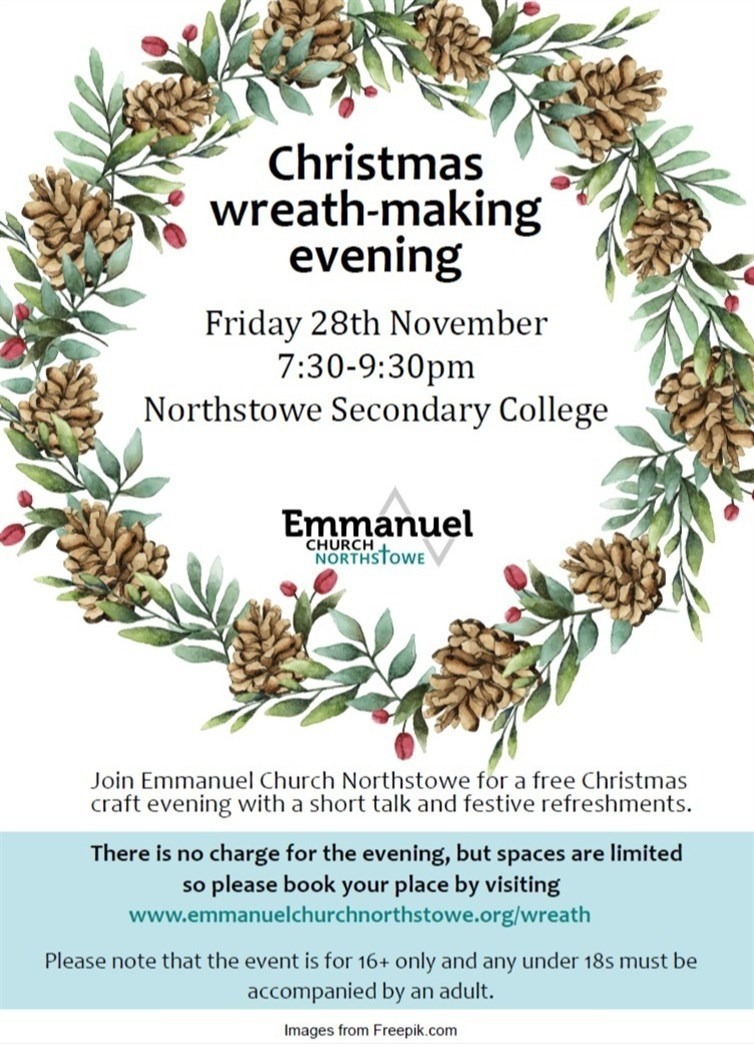 wreath making poster as pictur