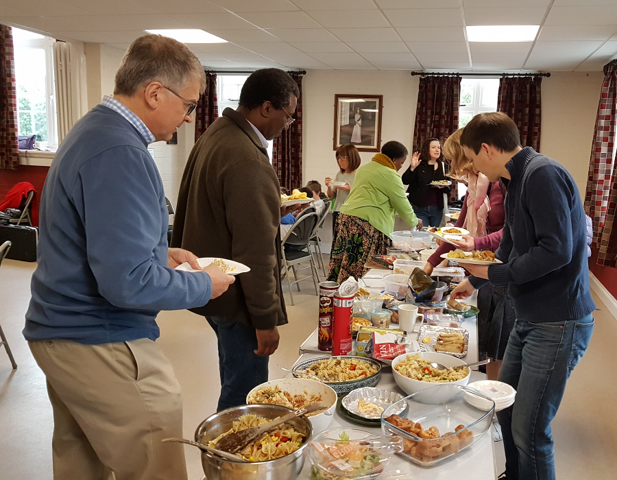 Church family lunch
